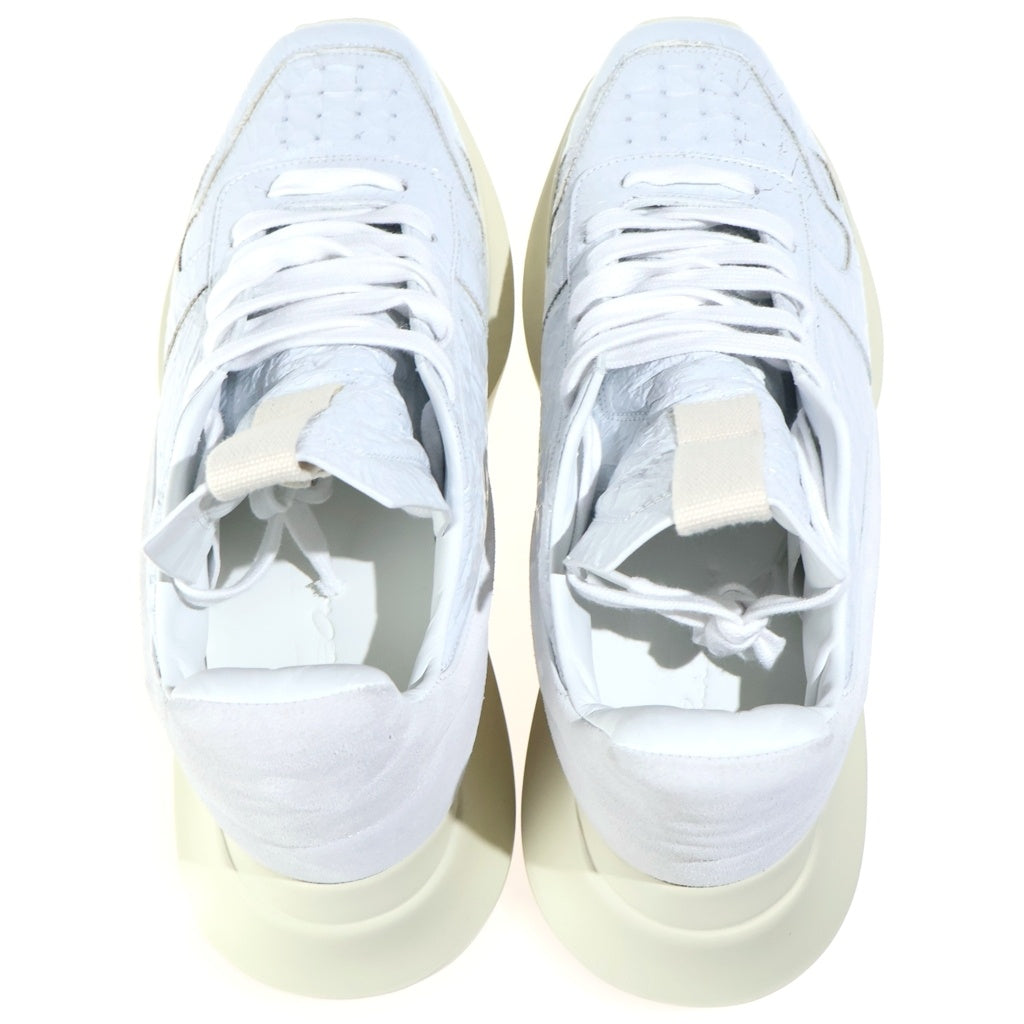 Rick Owens(リックオウエンス) 25SS GETH RUNNER ゲスランナー ハイカットシューズ ホワイト RO01E7814-SHULVS