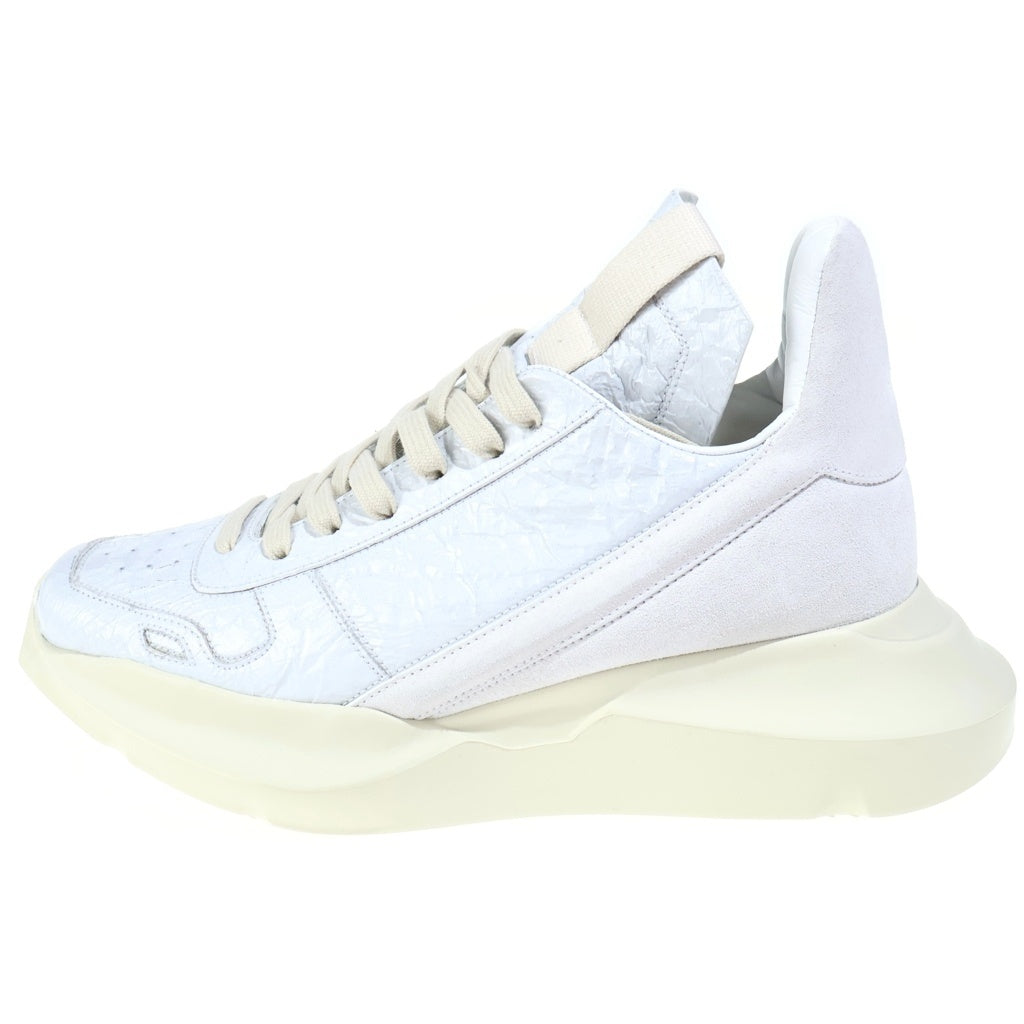 Rick Owens(リックオウエンス) 25SS GETH RUNNER ゲスランナー ハイカットシューズ ホワイト RO01E7814-SHULVS