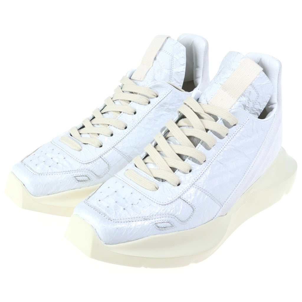 Rick Owens(リックオウエンス) 25SS GETH RUNNER ゲスランナー ハイカットシューズ ホワイト RO01E7814-SHULVS