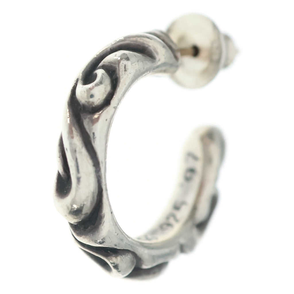 CHROME HEARTS(クロムハーツ) HOOP SCROOL スクロール フープピアス シルバー BCA102