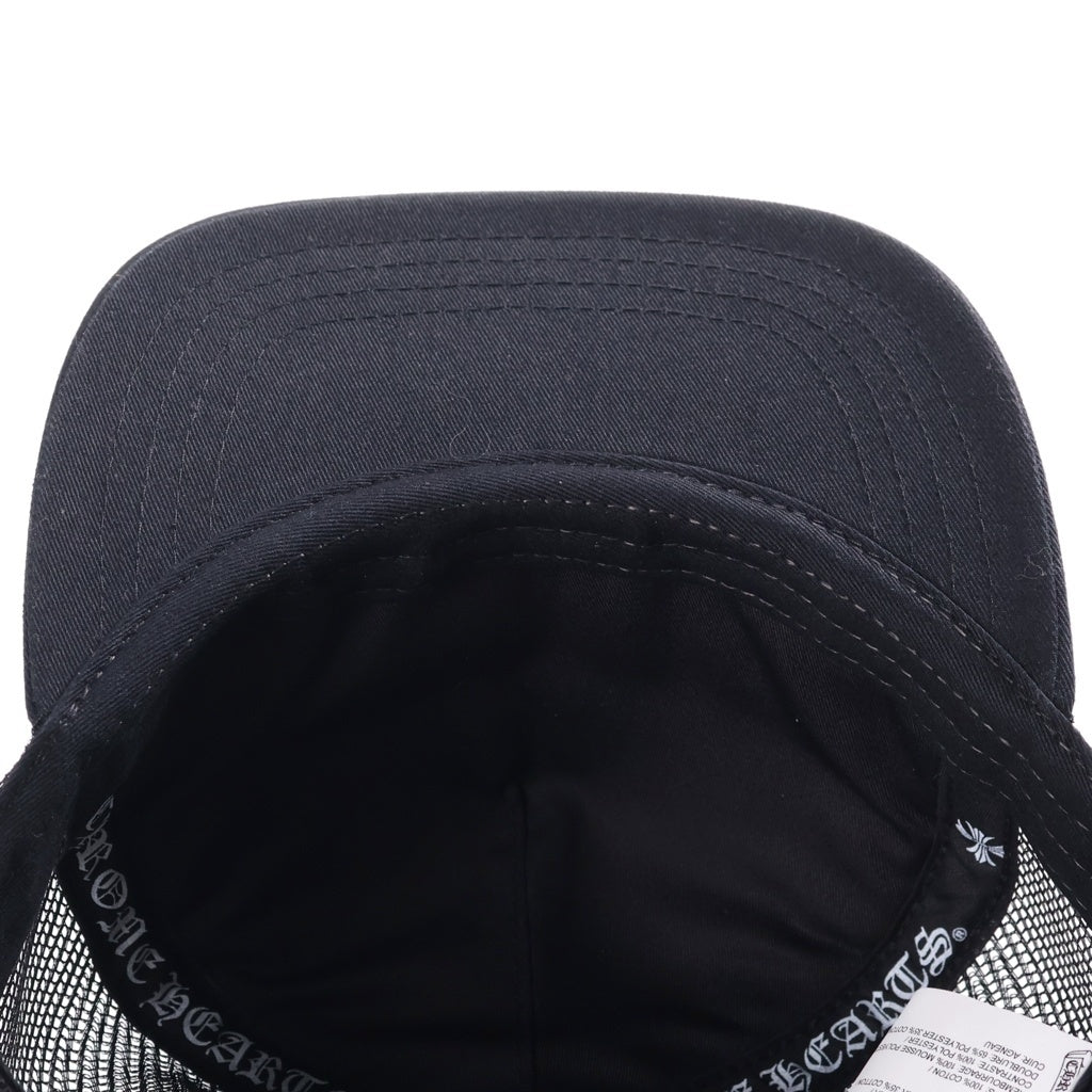 CHROME HEARTS(クロムハーツ) Fuck Leather Patch Trucker Cap ファックレザー パッチ トラッカーキャップ ブラック/ホワイト