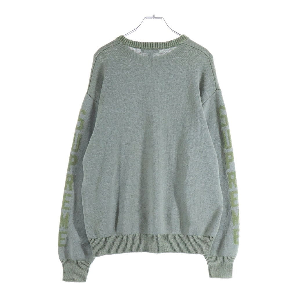 SUPREME(シュプリーム) 24SS Reflective Sweater アームロゴデザイン リフレクティブ スウェット プルオーバー カーキ