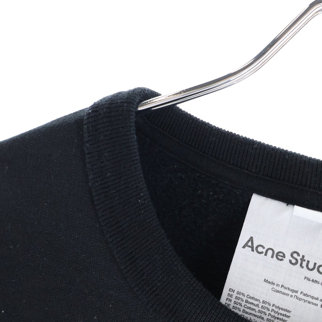 Acne Studios(アクネ ストゥディオズ) ヘビーウェイト クルーネック スウェット プルオーバー ブラック FN-MN-SWEA000171
