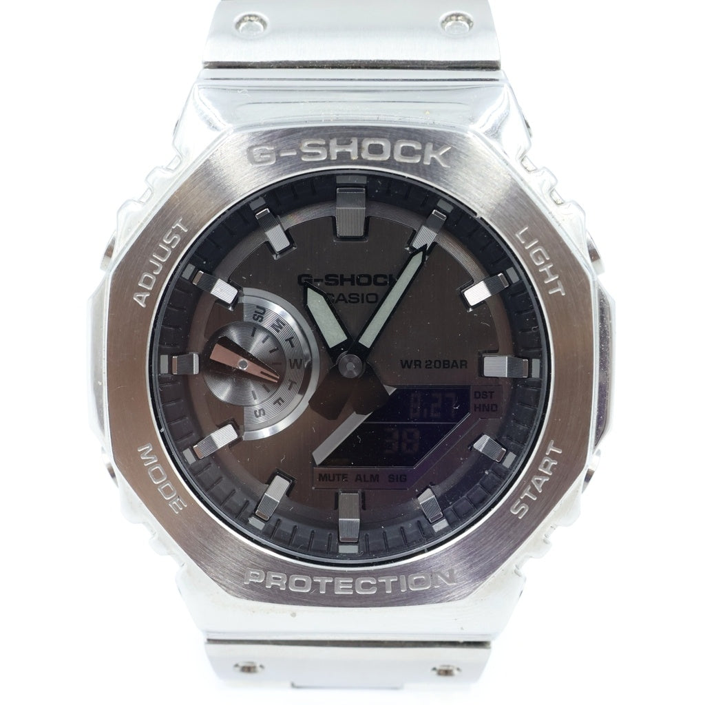 CASIO(カシオ) G-SHOCK FINE METALLIC SERIES ANALOG-DIGITAL 2100 Series GM-2100YM-8AJF ジーショック ファインメタリックシリーズ ウォッチ 腕時計 シルバー