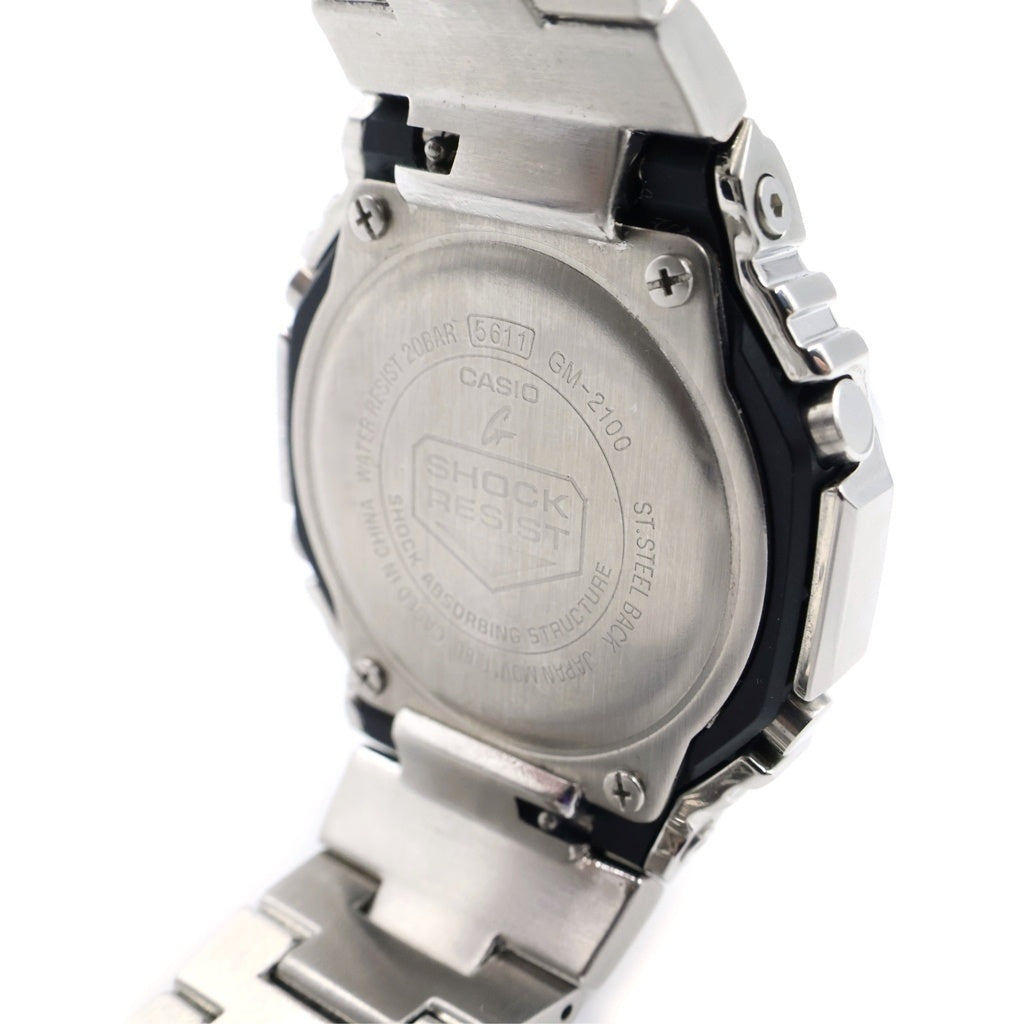 CASIO(カシオ) G-SHOCK FINE METALLIC SERIES ANALOG-DIGITAL 2100 Series GM-2100YM-8AJF ジーショック ファインメタリックシリーズ ウォッチ 腕時計 シルバー