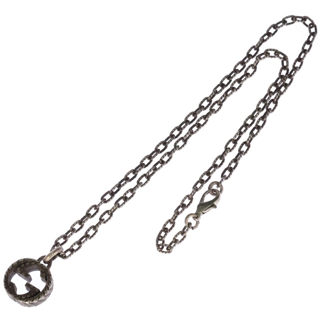 GUCCI(グッチ) インターロッキングG アラベスク ネックレス ペンダント チェーン シルバー SV925