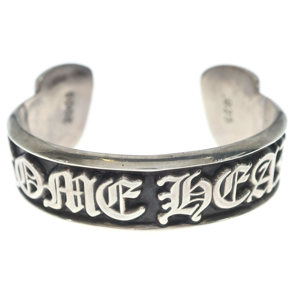 CHROME HEARTS(クロムハーツ) SCROLL LABEL CUFF BRACELET CHスクロール レーベル ブレスレット シルバー