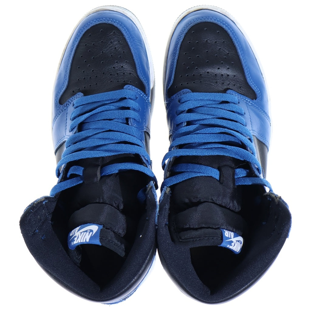 NIKE(ナイキ) AIR JORDAN1 RETRO OG DARK MARINA BLUE エアジョーダン レトロ ダークマリーナブルー ハイカットスニーカー ブラック/ブルー US10/28.0cm 555088-404