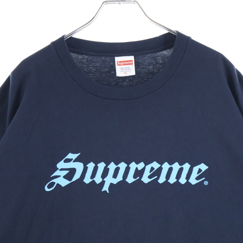 SUPREME(シュプリーム) 26SS Speed Tee ロゴプリント クルーネック コットン 半袖Tシャツ カットソー ネイビー