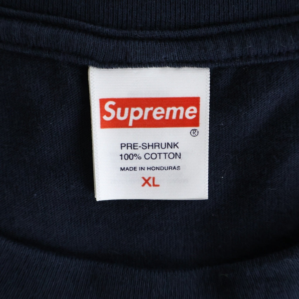 SUPREME(シュプリーム) 26SS Speed Tee ロゴプリント クルーネック コットン 半袖Tシャツ カットソー ネイビー