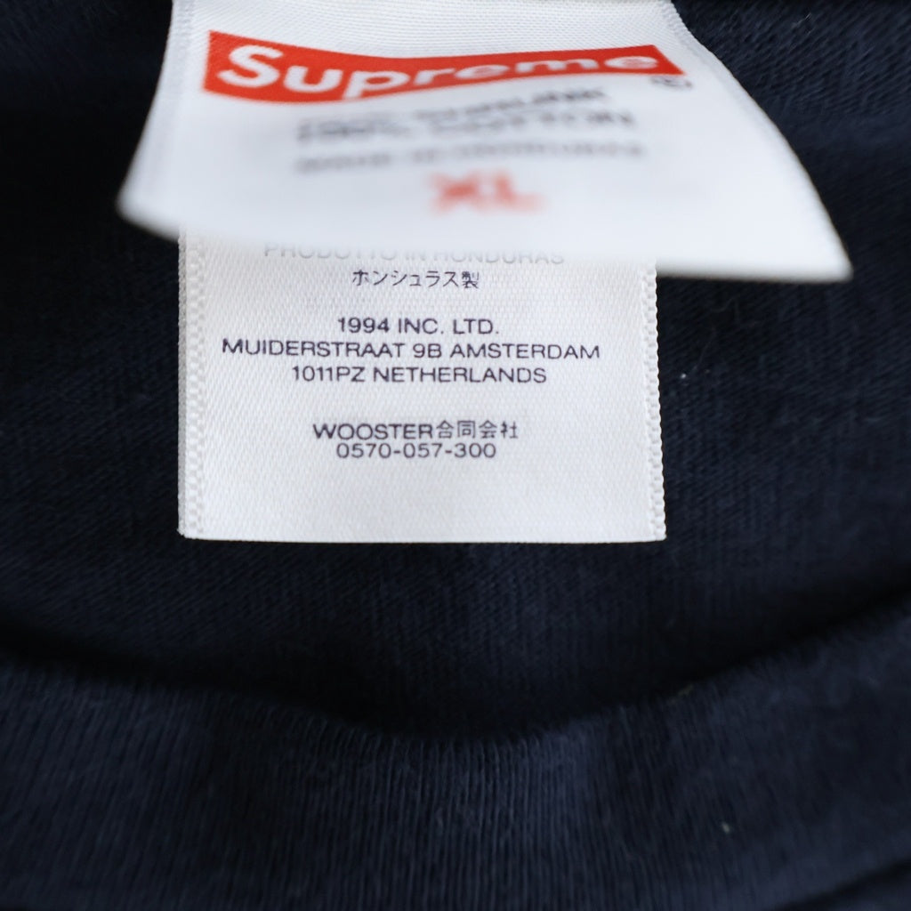 SUPREME(シュプリーム) 26SS Speed Tee ロゴプリント クルーネック コットン 半袖Tシャツ カットソー ネイビー