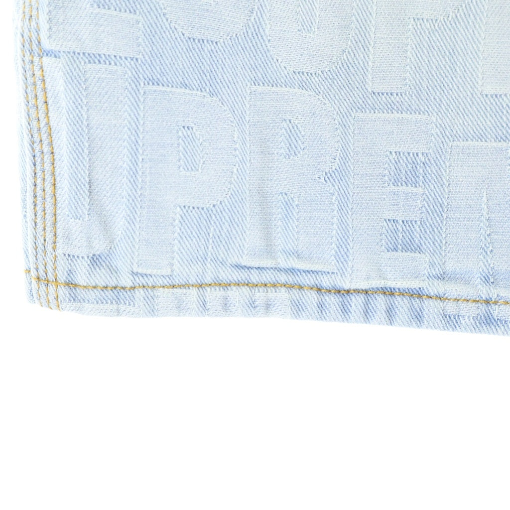 SUPREME(シュプリーム) 26SS Repeat Jacquard Double Knee Denim Short リピート ロゴ総柄 ダブルニー デニム ショートパンツ インディゴ