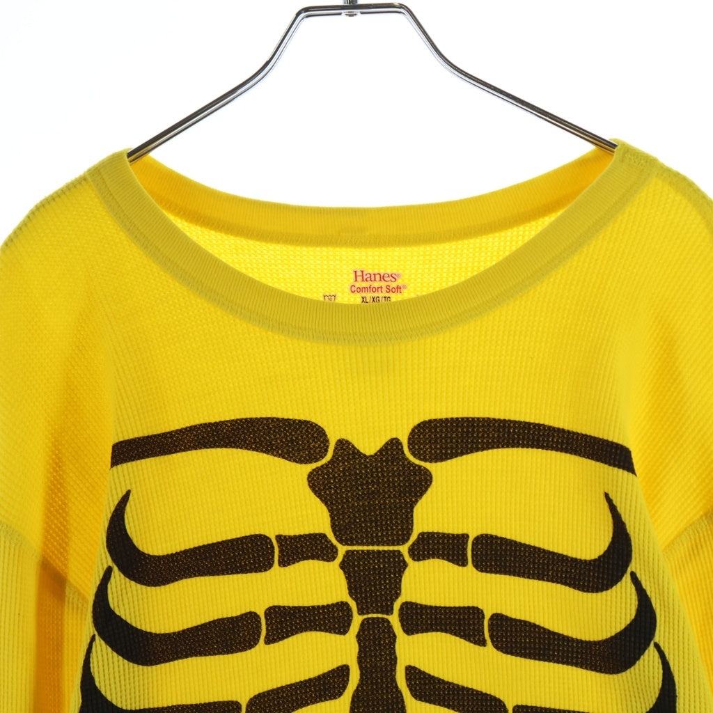 SUPREME(シュプリーム) 25AW xHanes Bones Thermal Crew ヘインズボーンズサーマル 長袖Tシャツイエロー