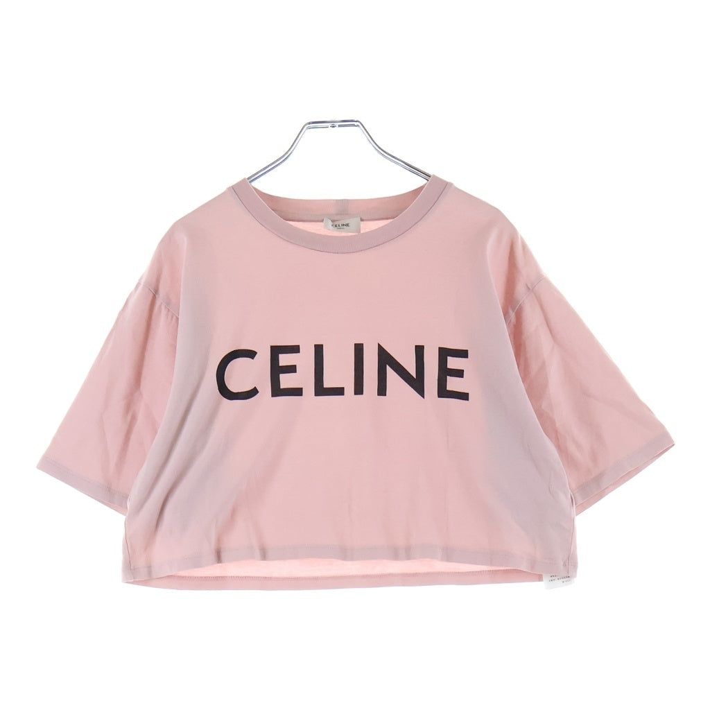 CELINE(セリーヌ) Cropped T-Shirt クロップド 半袖Tシャツ ピンク 2X761501F