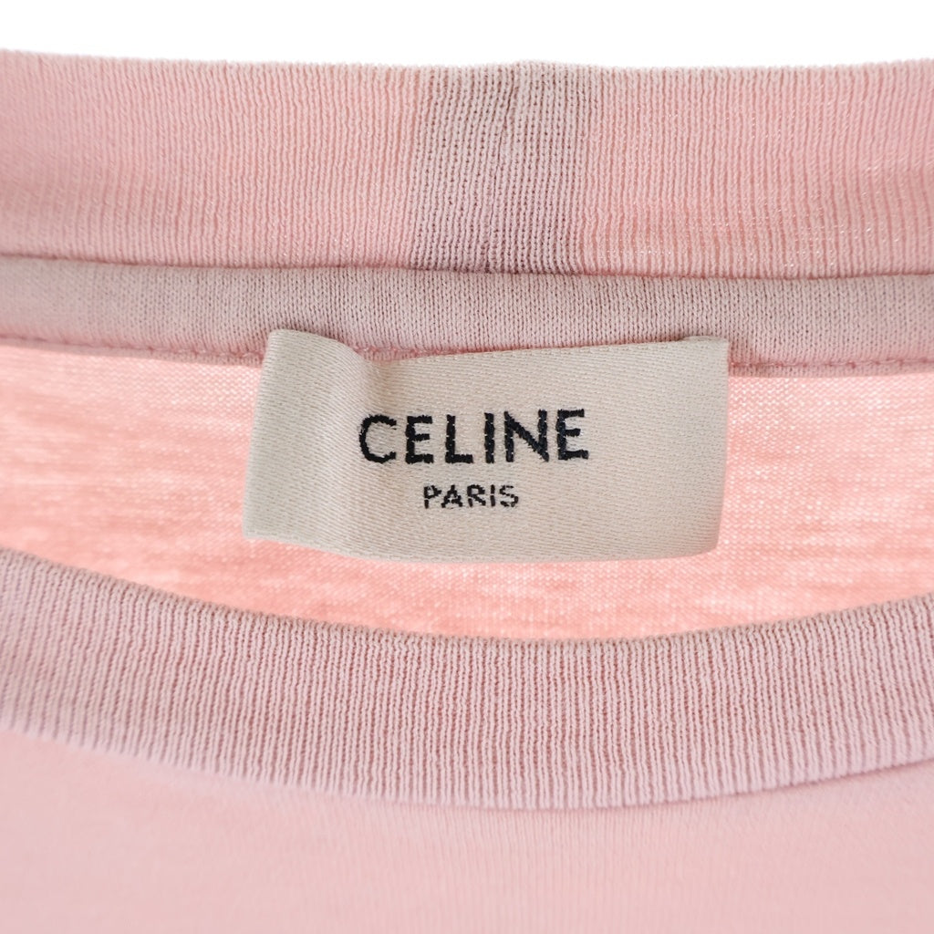 CELINE(セリーヌ) Cropped T-Shirt クロップド 半袖Tシャツ ピンク 2X761501F
