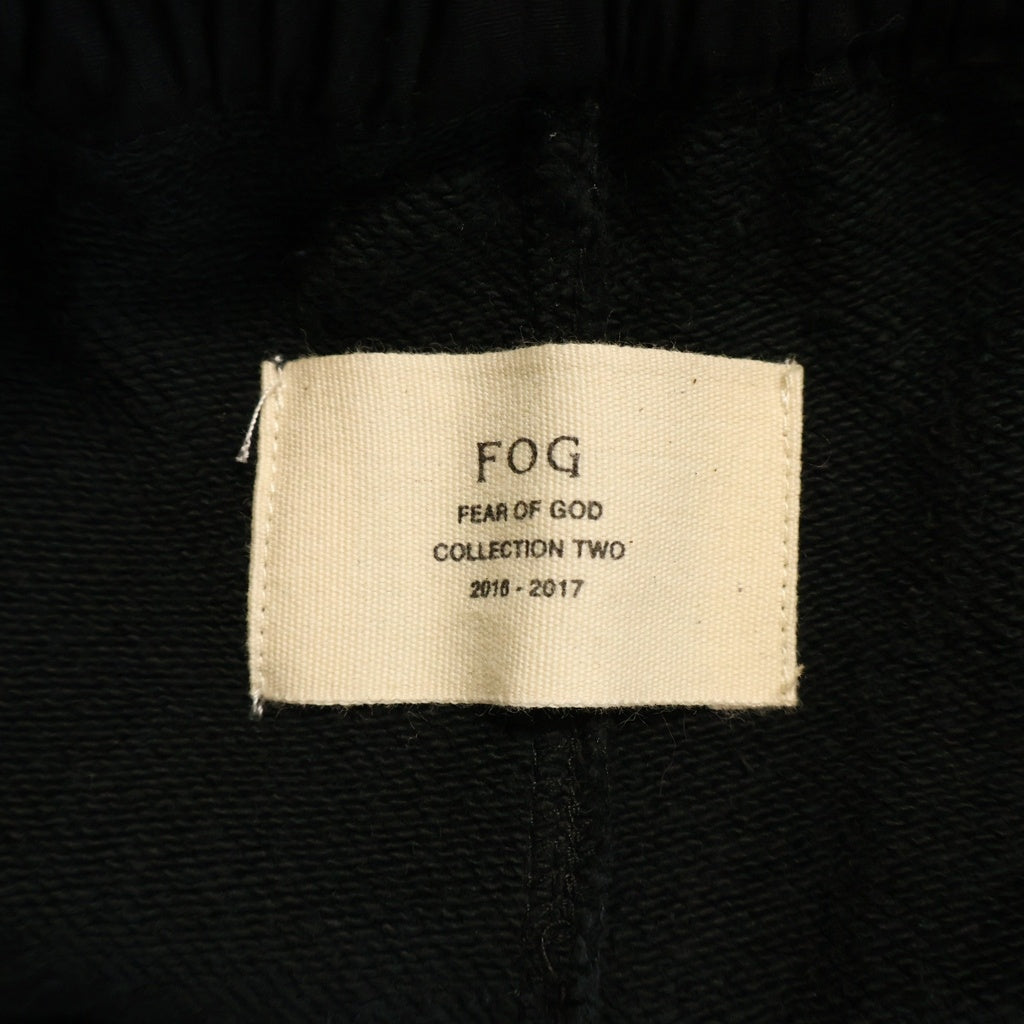 FEAR OF GOD(フィアオブゴッド) SWEAT PANTS 裾ジップ ドローストリング スウェットパンツ ブラック