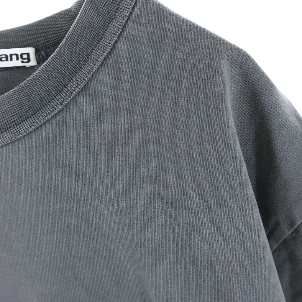 ALEXANDER WANG(アレキサンダーワン) Emboss T-Shirt エンボスロゴ 半袖Tシャツ グレー