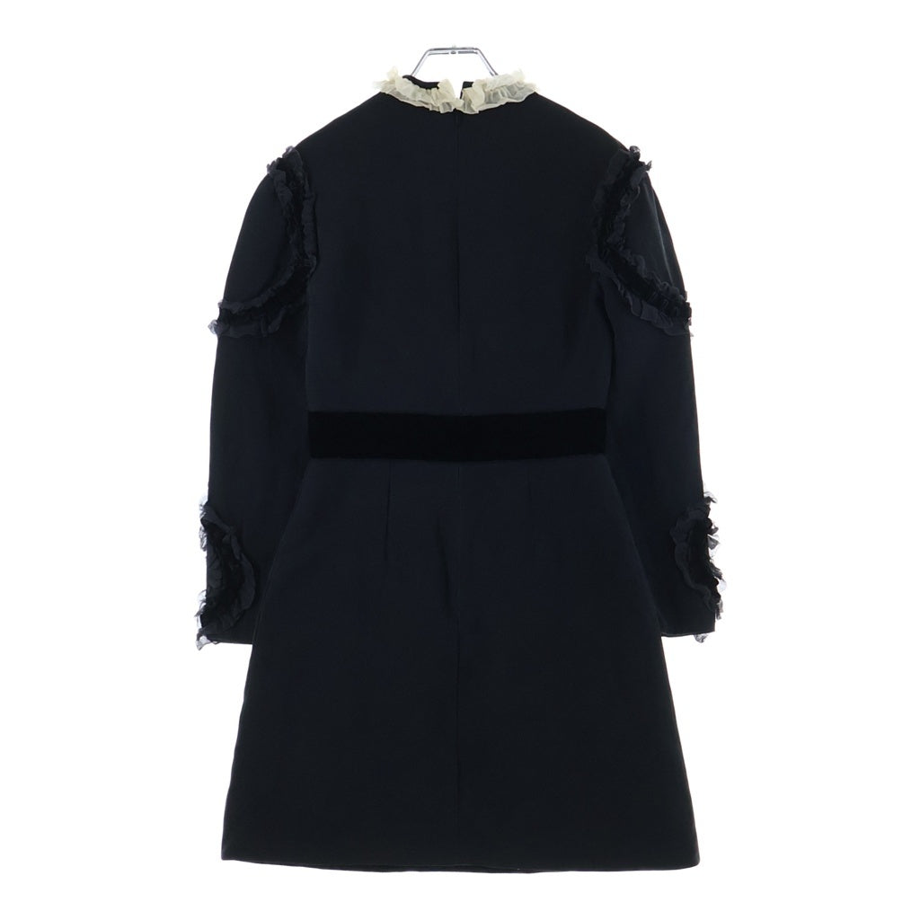 GUCCI(グッチ) Beaded Bosco Orso Dress 刺繍 レース装飾 ドレス ワンピース ブラック レディース 448831 ZIK12