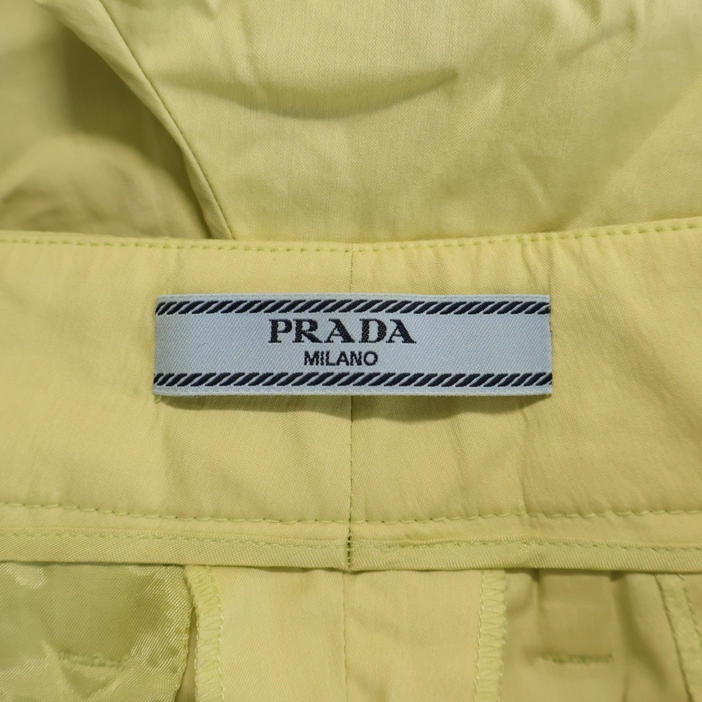 PRADA(プラダ) Belt Pants コットンベルトパンツ イエロー P2713H