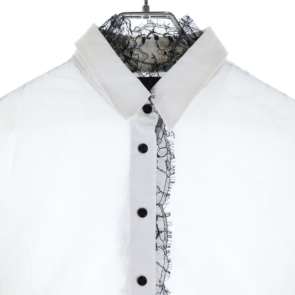 DOLCE & GABBANA(ドルチェアンドガッバーナ) L/S Shirt レース 長袖シャツ ホワイト