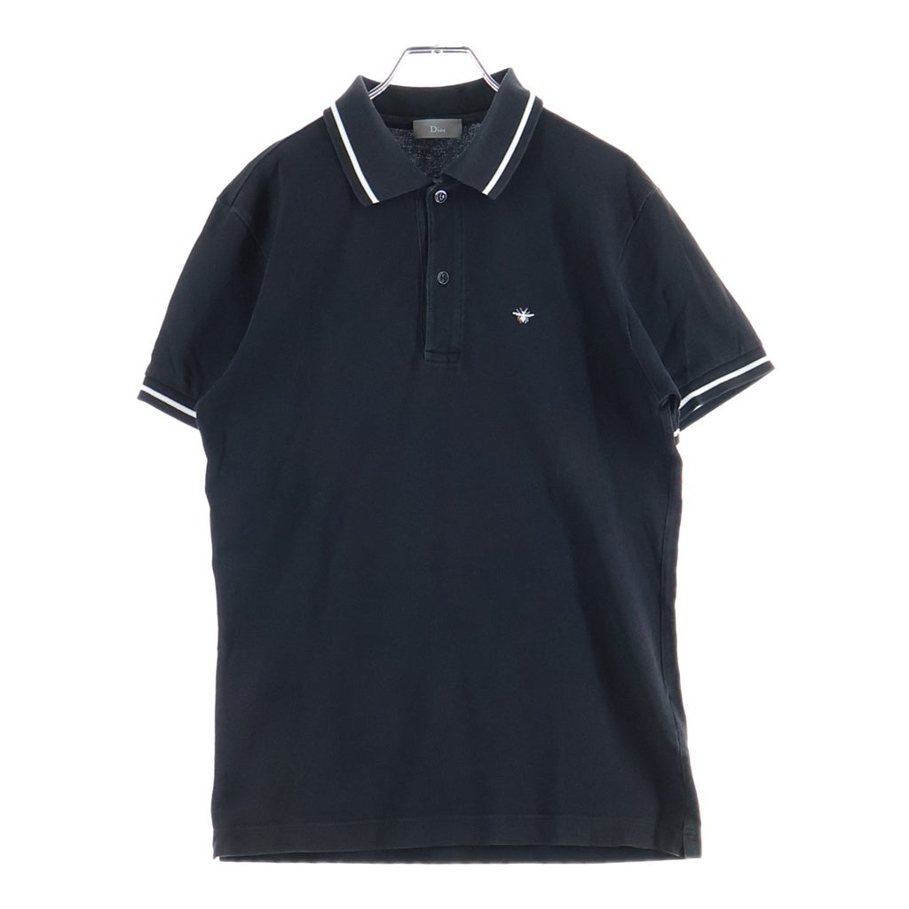 DIOR(ディオール) Bee Polo Shirt ロゴ刺繍 半袖ポロシャツ ブラック 733J805B0373