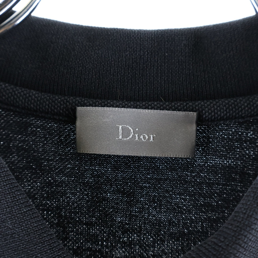 DIOR(ディオール) Bee Polo Shirt ロゴ刺繍 半袖ポロシャツ ブラック 733J805B0373