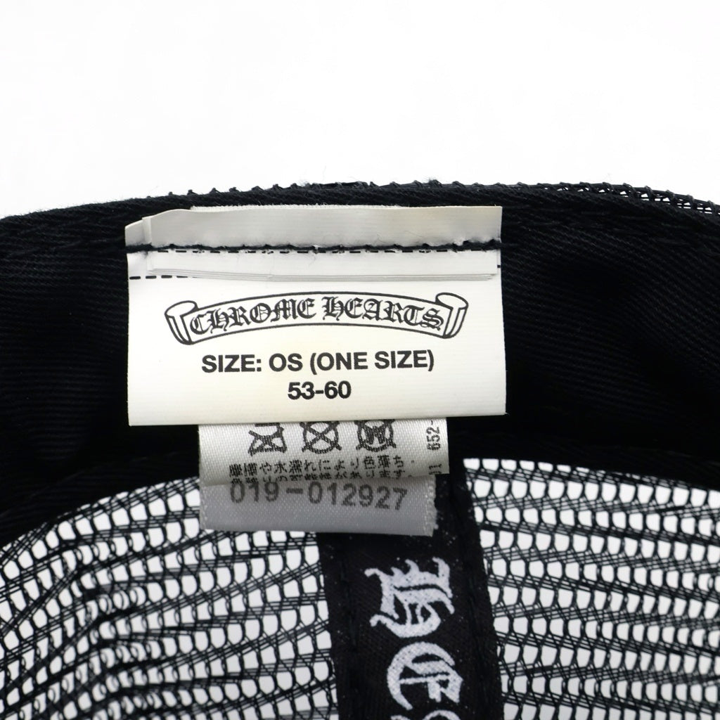 CHROME HEARTS(クロムハーツ) THE ROLLING STONES TRUCKER CAP トラッカーキャップ リップアンドタンパッチメッシュ帽子 ブラック/ブルー