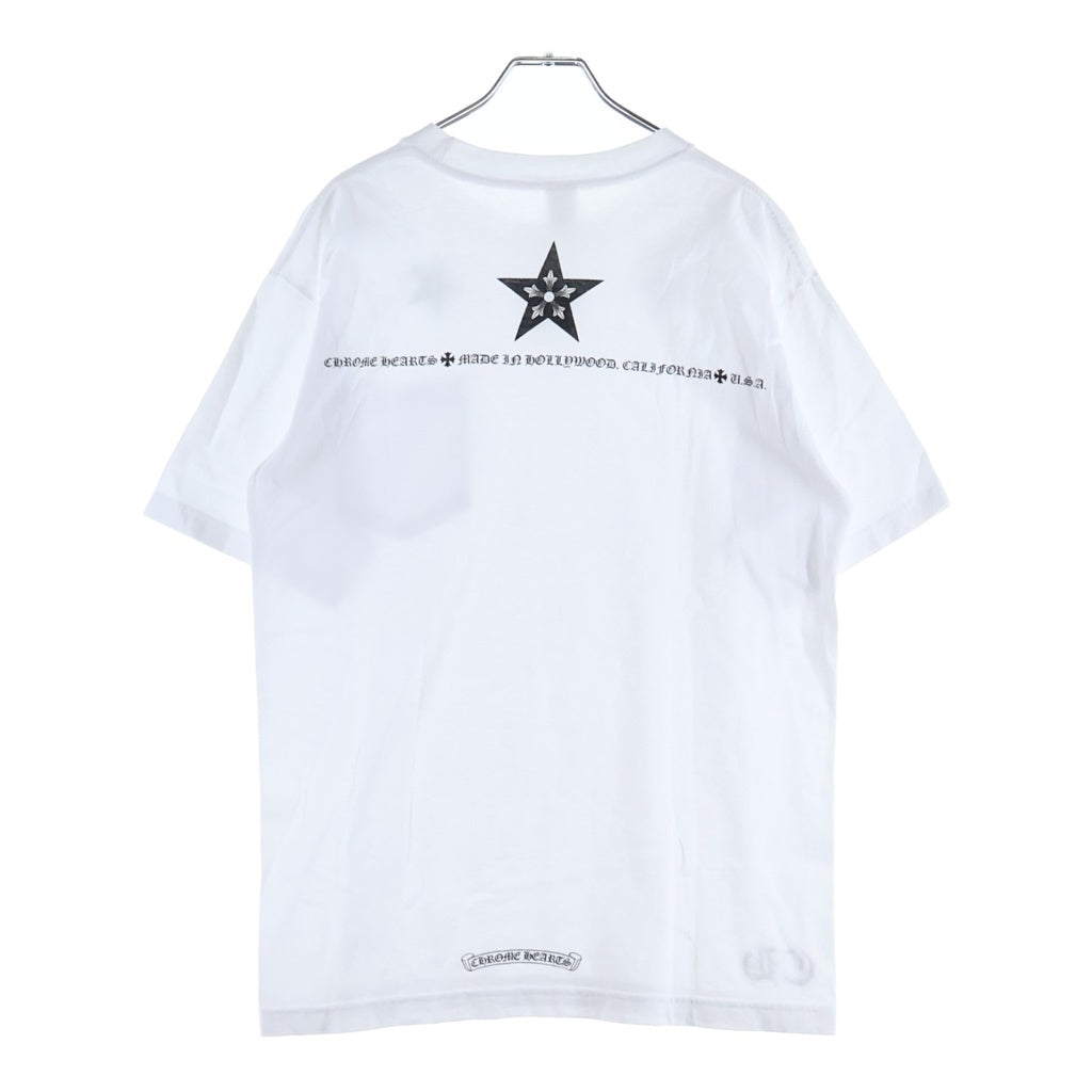 CHROME HEARTS(クロムハーツ) STAR PRINT SHAT スタープリント シャツ 半袖Tシャツ カットソー クルーネック ホワイト