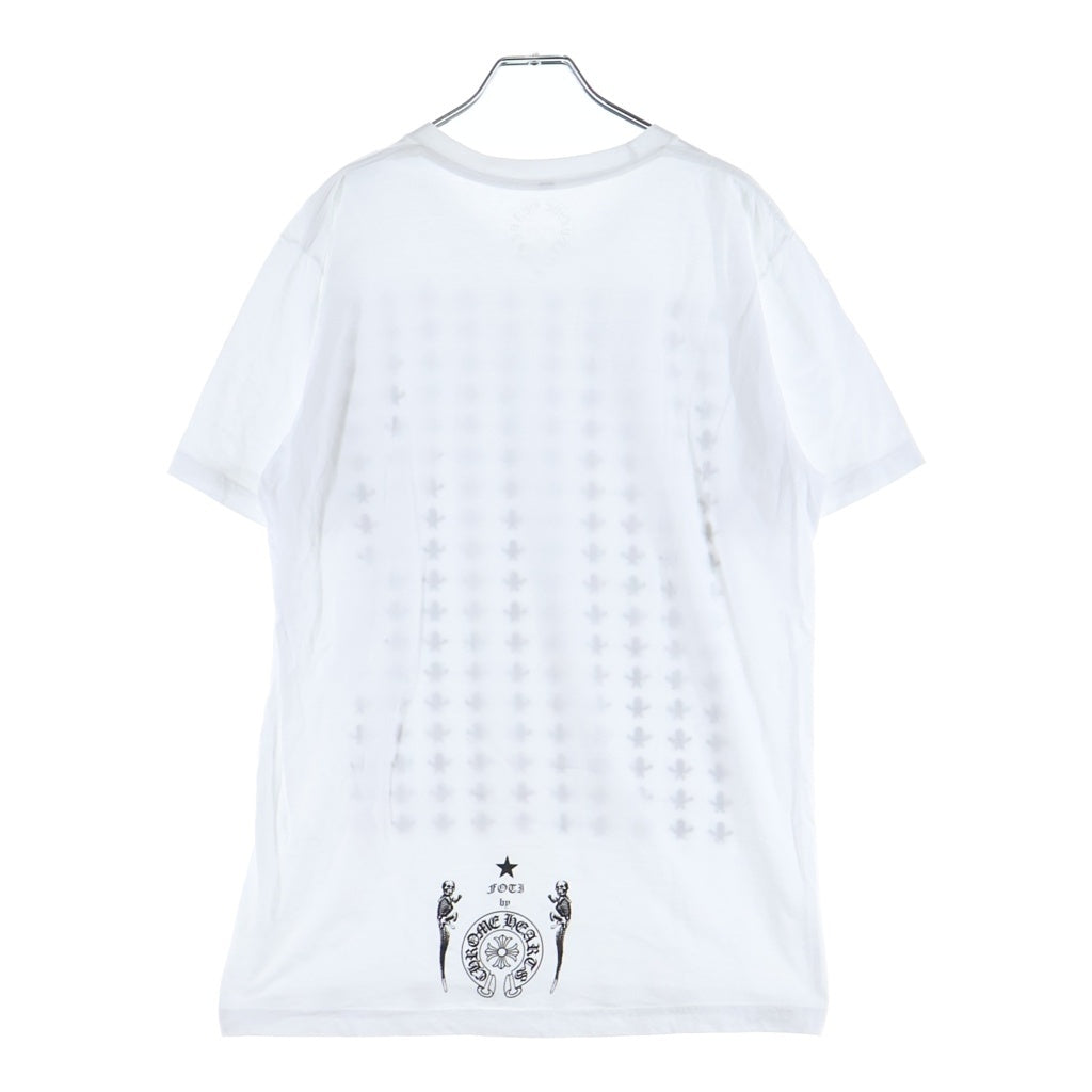 CHROME HEARTS(クロムハーツ) FOTI フォティ ティックマン 半袖Tシャツ カットソー クルーネック ホワイト