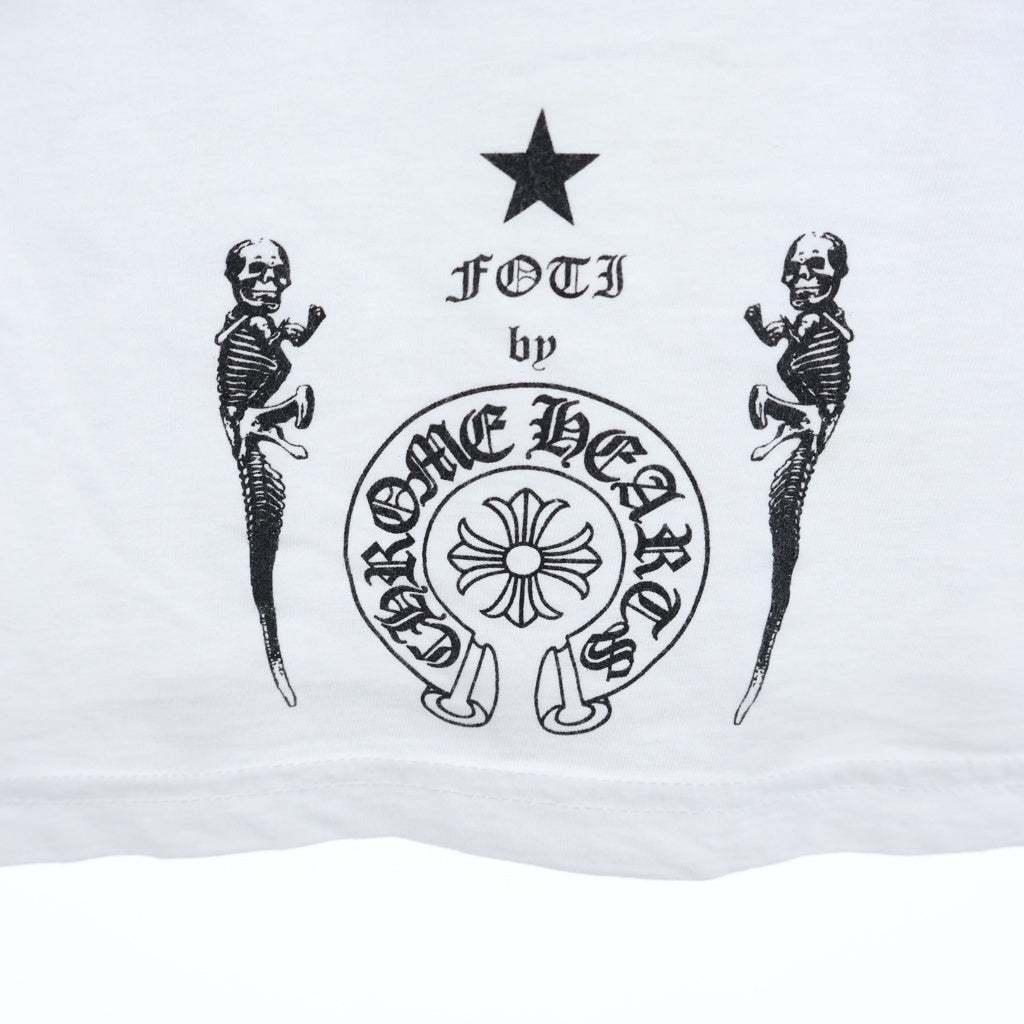 CHROME HEARTS(クロムハーツ) FOTI フォティ ティックマン 半袖Tシャツ カットソー クルーネック ホワイト