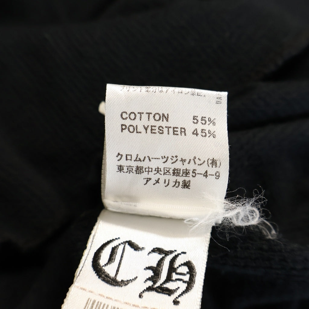 CHROME HEARTS(クロムハーツ) スクロールラベル CHプラス アームクロスプリント 長袖Tシャツ ロングスリーブ ブラック