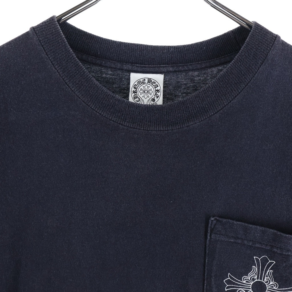 CHROME HEARTS(クロムハーツ) OLD CH S/S TEE オールド ロサンゼルス限定 胸クロスプリント クルーネック半袖Tシャツカットソー ブラック