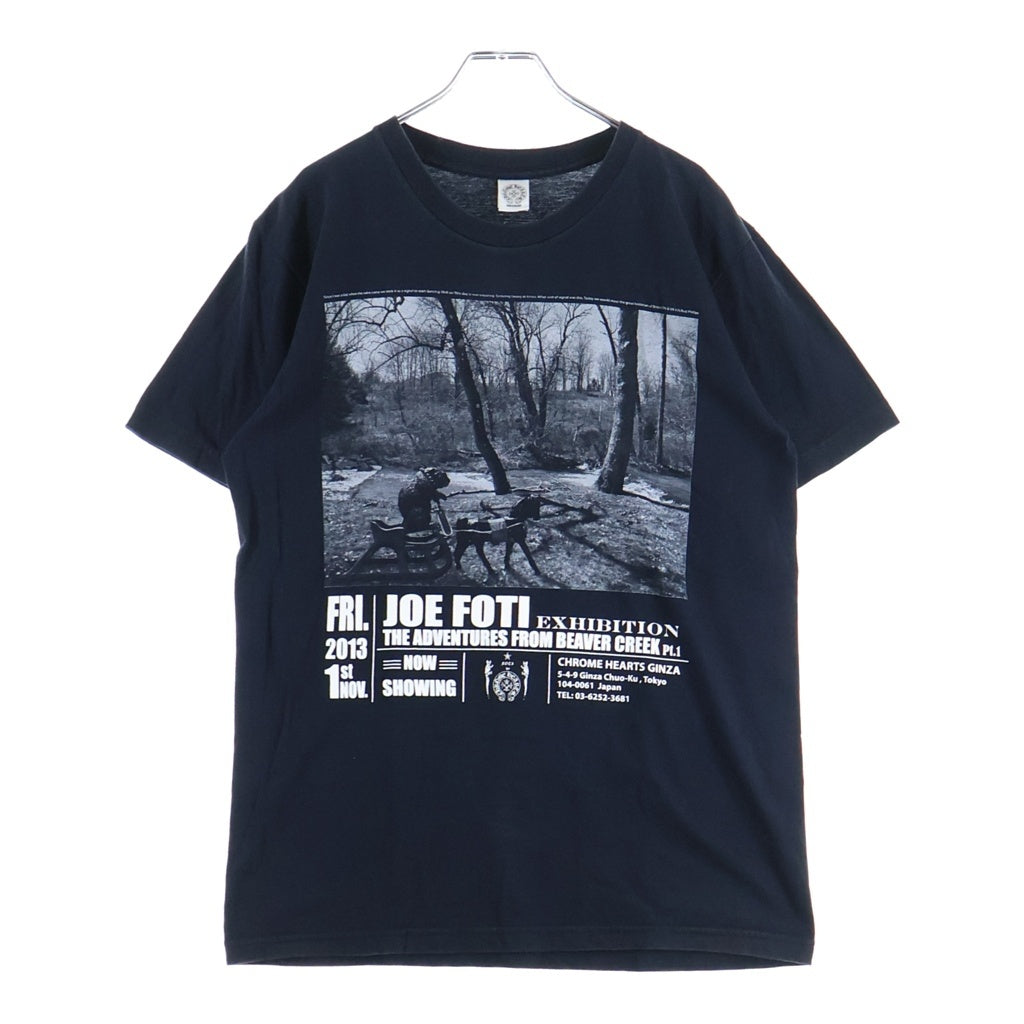 CHROME HEARTS(クロムハーツ) CH T-SHRT JOE FOTI EXHIBITION 2013年フォティエキシビジョン プリント半袖Tシャツ ブラック