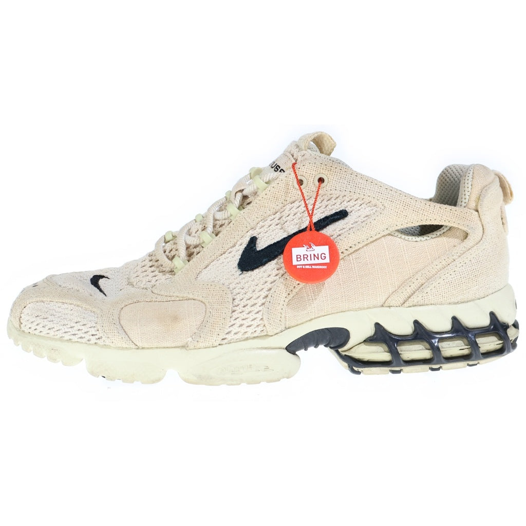 NIKE(ナイキ) ×STUSSY Air Zoom Spiridon Cage 2 Black ステューシー エアズーム スピリドン ケージド2 ローカットスニーカー US10/28cm アイボリー CQ5486-001
