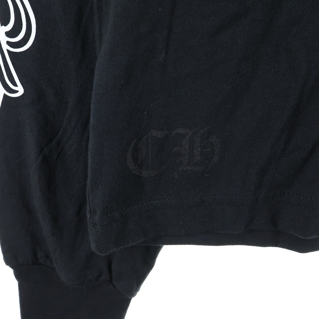 CHROME HEARTS(クロムハーツ) CH L/S T-SHIRT アームフローラル バックホースシュープリント 長袖Tシャツ ロンT ブラック