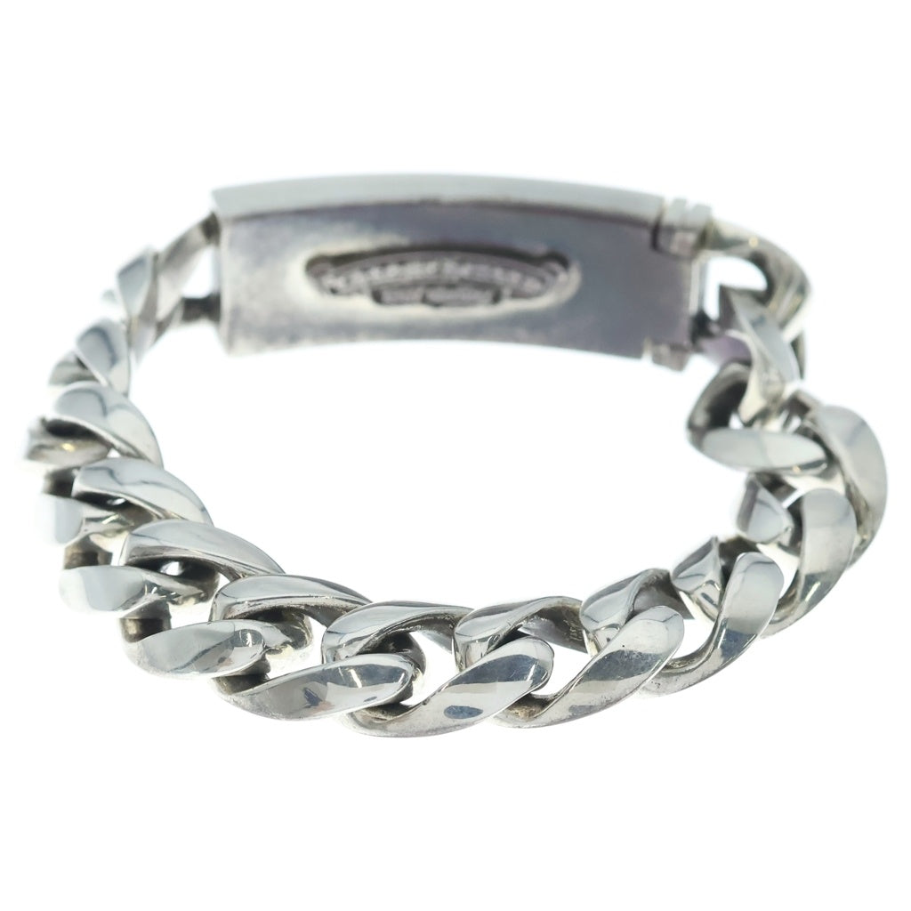 CHROME HEARTS(クロムハーツ) ID FLORAL CRS フローラルクロスIDクラシックリンク ブレスレット 13LINK シルバー BCA164