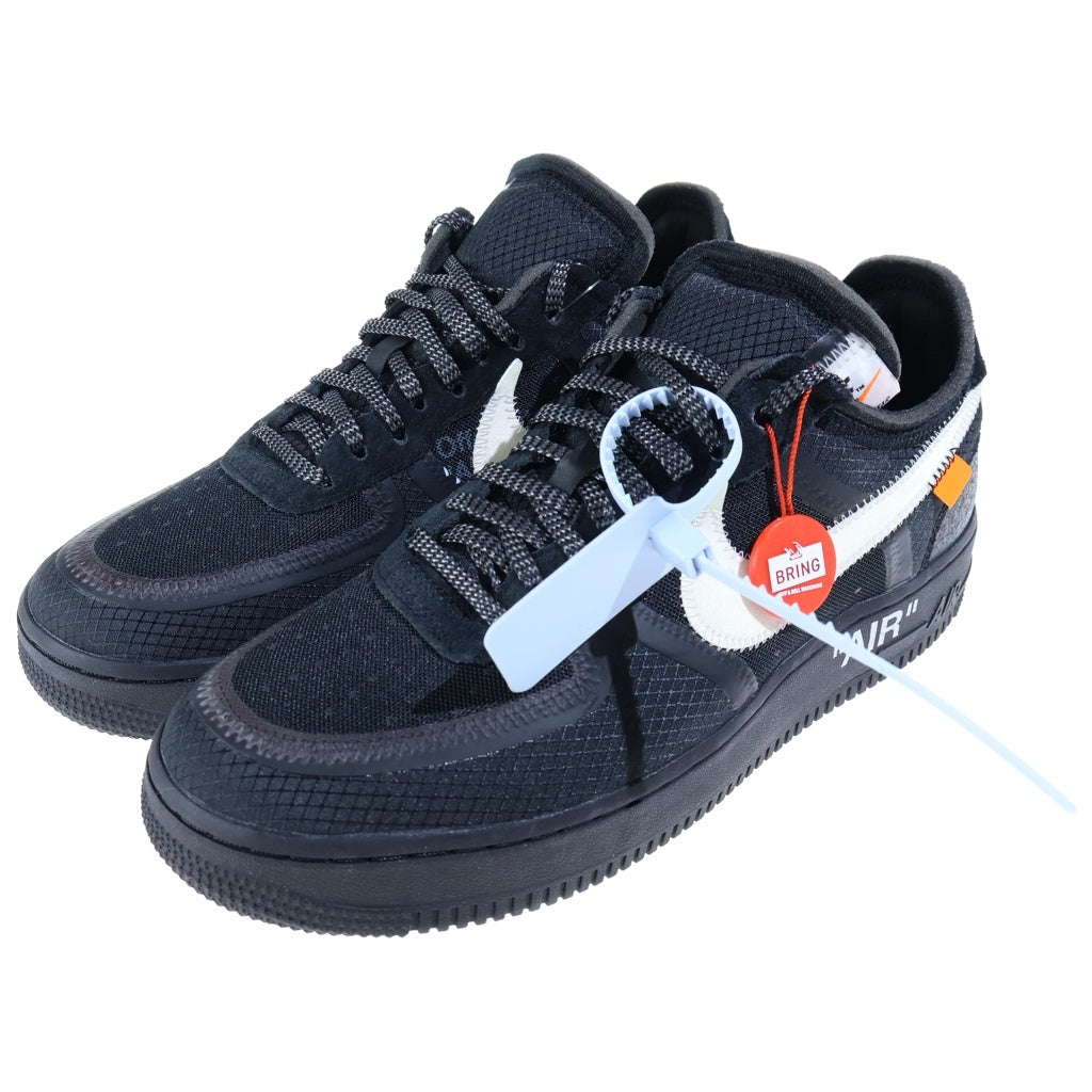 NIKE(ナイキ) ×Off-White Air Force 1 Low AO4606-001 ×オフホワイト エアフォース1 ローカットスニーカー US9.5/27.5cm ブラック