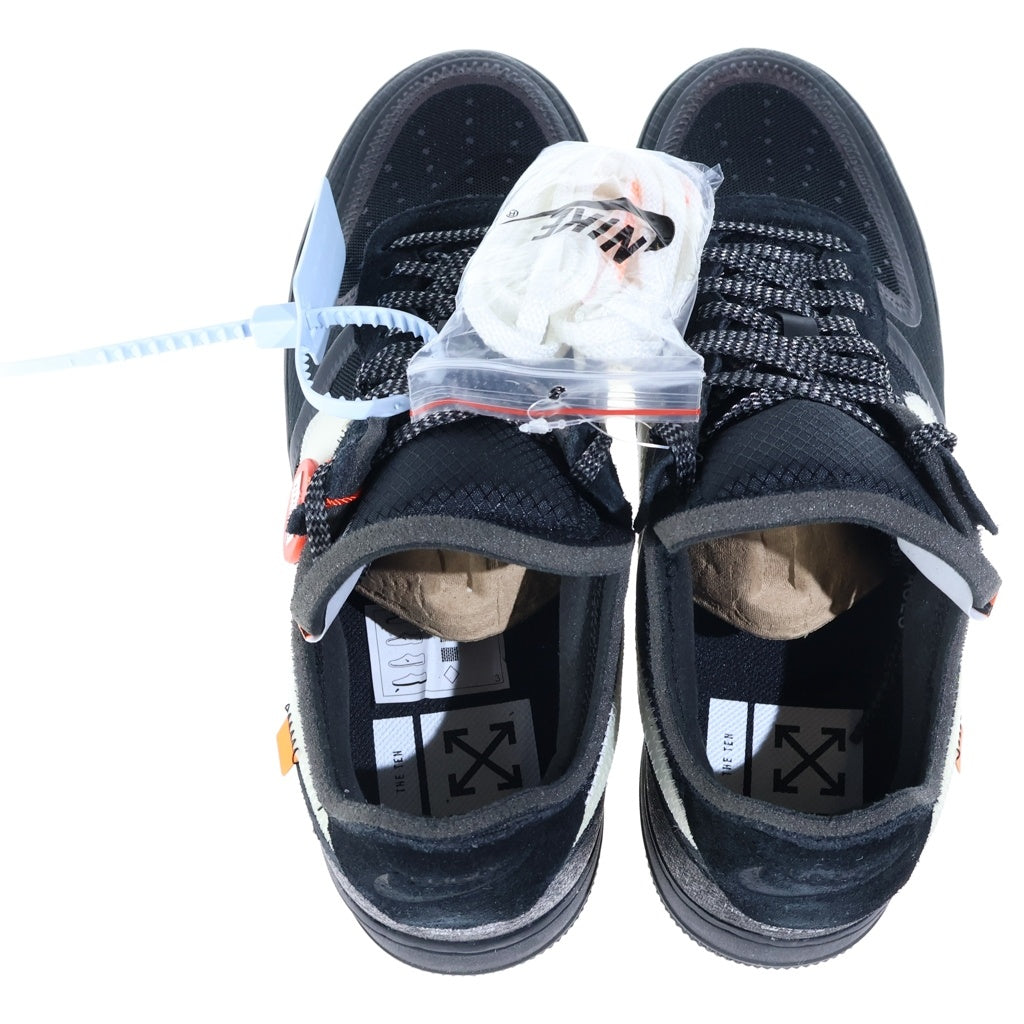 NIKE(ナイキ) ×Off-White Air Force 1 Low AO4606-001 ×オフホワイト エアフォース1 ローカットスニーカー US9.5/27.5cm ブラック