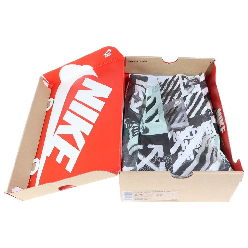 NIKE(ナイキ) ×Off-White Air Force 1 Low AO4606-001 ×オフホワイト エアフォース1 ローカットスニーカー US9.5/27.5cm ブラック