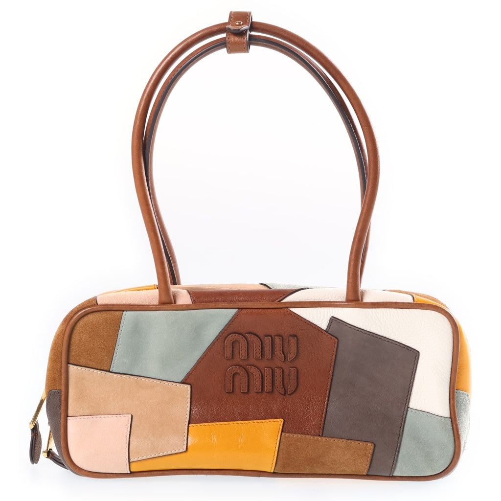 miumiu(ミュウミュウ) BEAU ボー レザー パッチワーク バック マルチ 5BB173 レディース