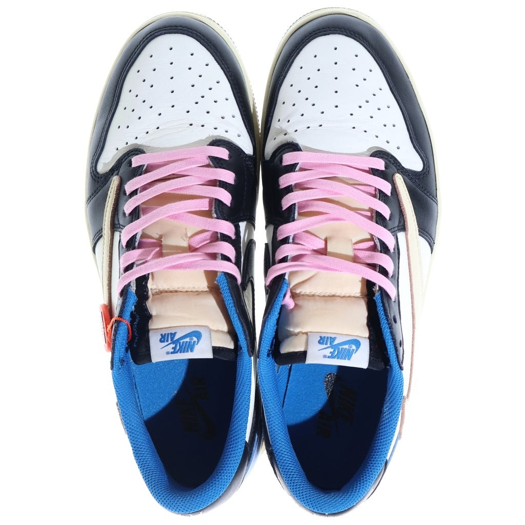 NIKE(ナイキ) ×TRAVIS SCOTT FRAGMENT DESIGN AIR JORDAN 1 LOW OG SP トラヴィススコット フラグメント エアジョーダン1 ローカットスニーカー US10/28cm DM7866-140