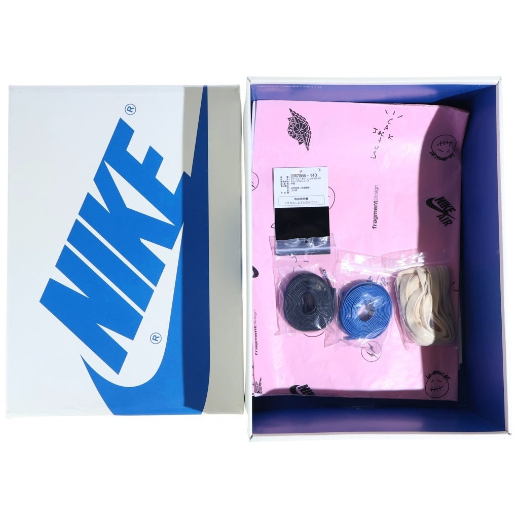 NIKE(ナイキ) ×TRAVIS SCOTT FRAGMENT DESIGN AIR JORDAN 1 LOW OG SP トラヴィススコット フラグメント エアジョーダン1 ローカットスニーカー US10/28cm DM7866-140
