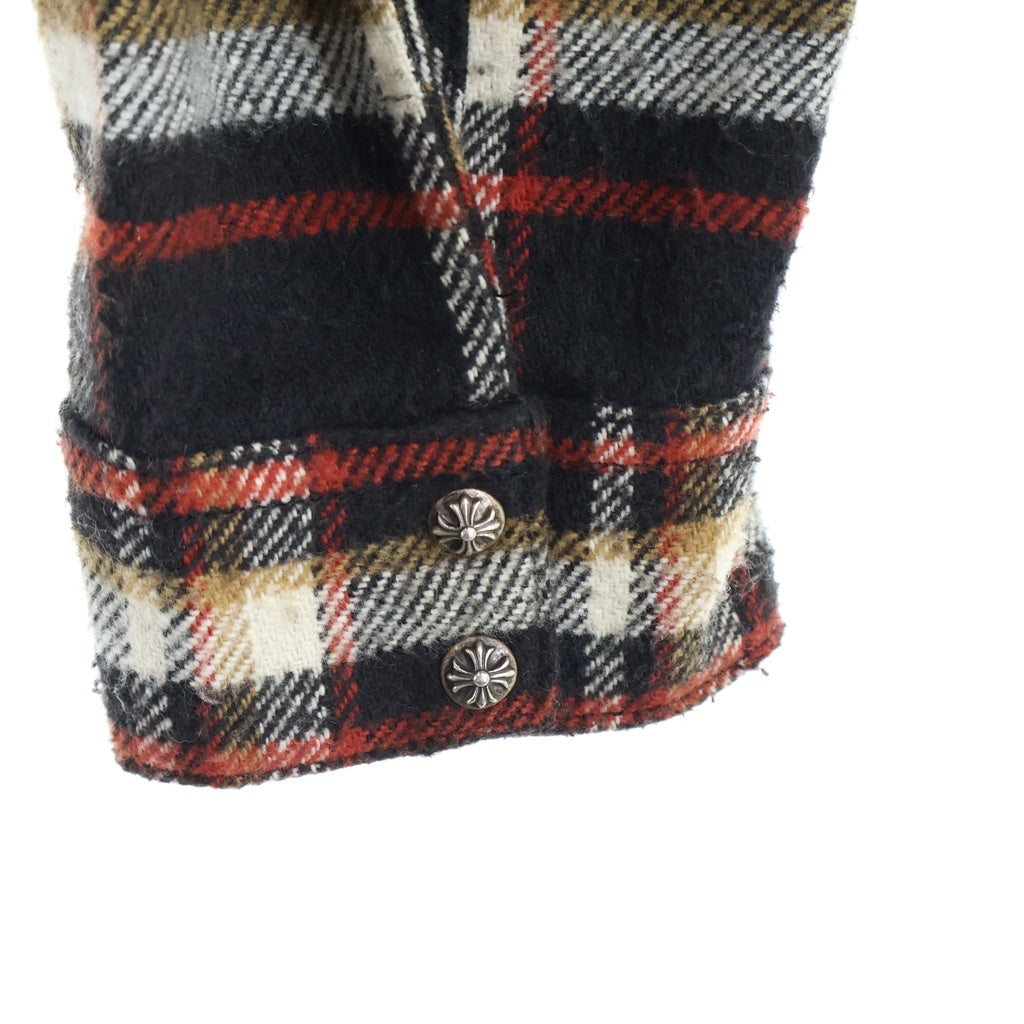 CHROME HEARTS(クロムハーツ) Y NOT WORK DOG ワークドッグ チェック柄ワークドッグシャツジャケット ブラウン