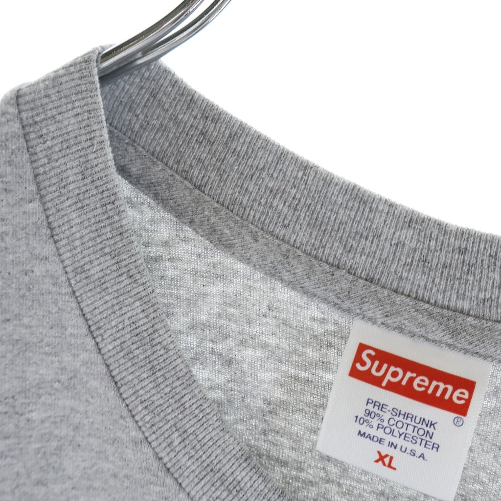 SUPREME(シュプリーム) 19AW Bandana Box Logo Tee バンダナボックスロゴ プリント 半袖Tシャツ カットソー グレー