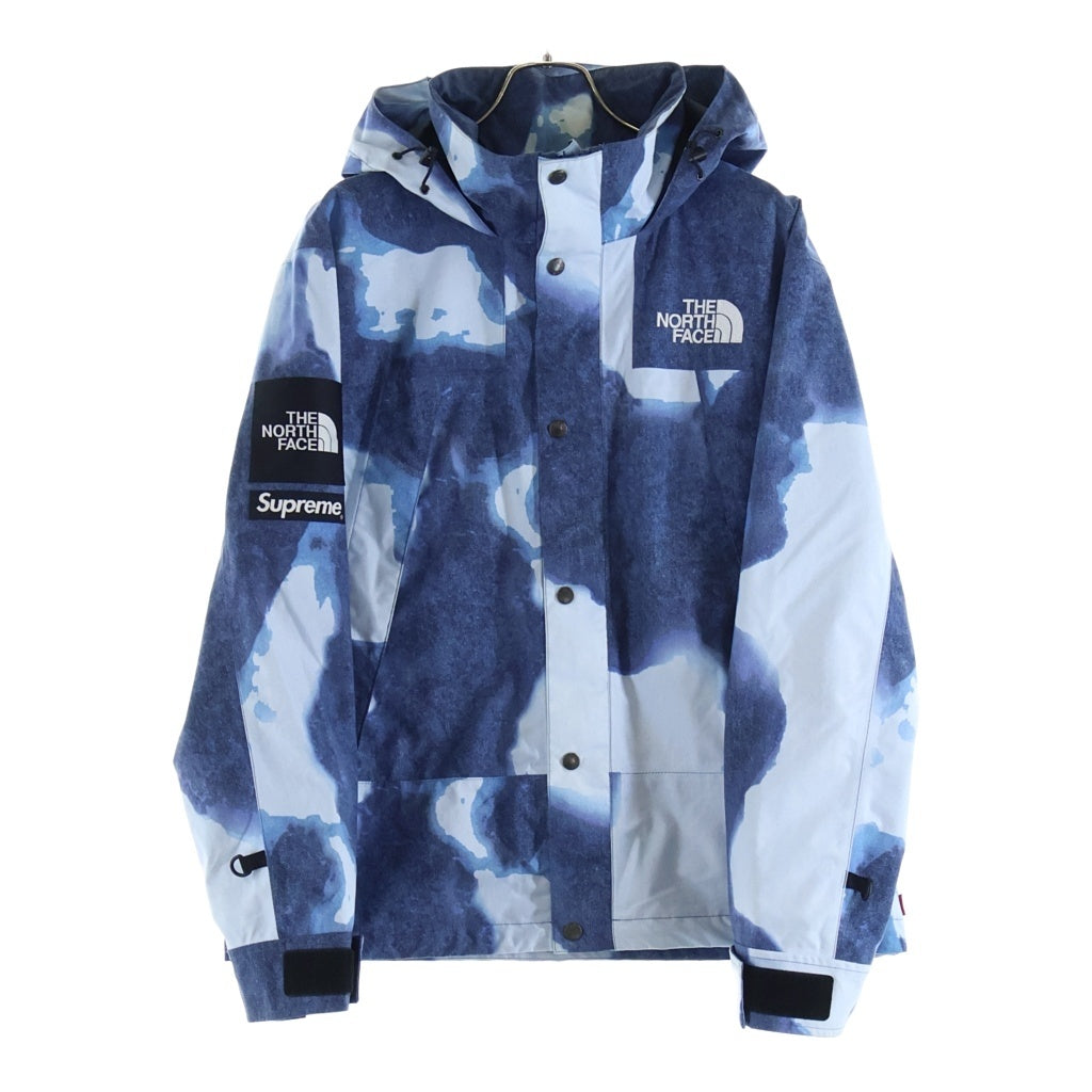 SUPREME(シュプリーム) 21AW ×THE NORTH FACE Bleached Denim Print Mountain Jacket NP52100I ザノースフェイス ブリーチド デニムプリント マウンテン ジャケット ブルー
