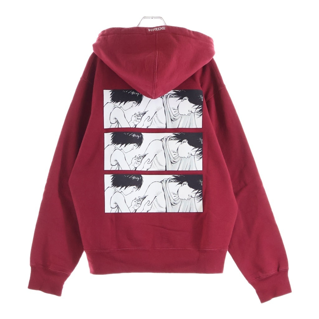 SUPREME(シュプリーム) 17AW ×AKIRAS yringe Zip Up Hooded Sweatshirt × アキラ シリンジ プリント ジップアップパーカー レッド