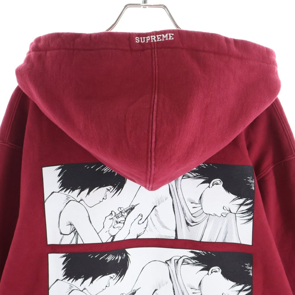 SUPREME(シュプリーム) 17AW ×AKIRAS yringe Zip Up Hooded Sweatshirt × アキラ シリンジ プリント ジップアップパーカー レッド