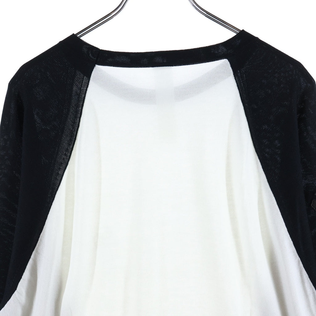 CHROME HEARTS(クロムハーツ) 3 Cross Patch CH Logo Embroidery Raglan Long Sleeve Tee クロムハーツ 3クロスパッチ CHロゴ刺繍 ラグラン ロングスリーブTシャツ ホワイト/ブラック
