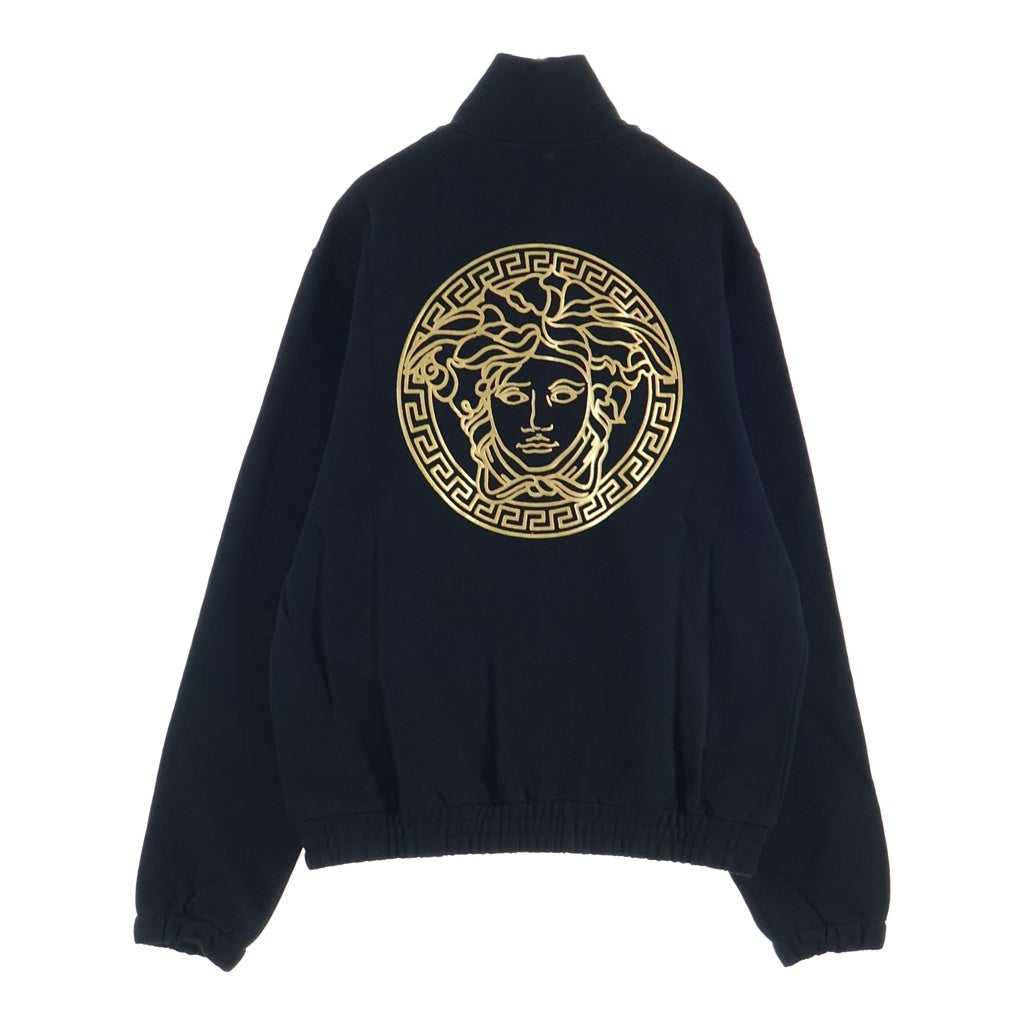 VERSACE(ヴェルサーチ) 23SS Medusa Cotton High-Neck Zip-Up Jacket 1014422 1A10247 メデューサハイネックジップアップジャケット ロゴプリントジップアップトラックジャケット