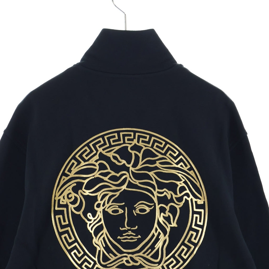 VERSACE(ヴェルサーチ) 23SS Medusa Cotton High-Neck Zip-Up Jacket 1014422 1A10247 メデューサコットンハイネックジップアップジャケット ロゴプリントジップアップトラックジャケット